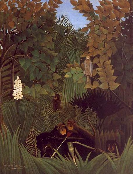 Henri Rousseau The Monkeys France oil painting art